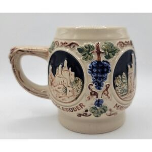 Vtg Germany Gerz Castle Mug Cup Mauseturm Ruine Maus Drachenfels Feindl Bruder